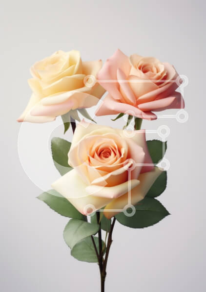 Intra Συλλεκτικό Ξύλινο Παζλ Plywood  4mm - Σύνθεση από παστέλ τριαντάφυλλα Σε Ξύλινο Κουτί - Διαστάσεις Puzzle: 10x10 cm – 25 κομμάτια