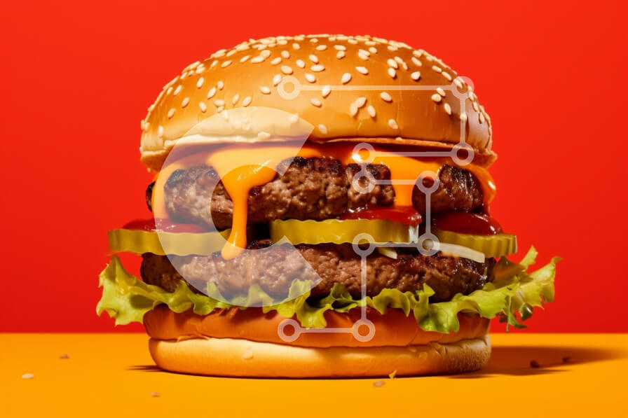 Σετ των 2 Intra Συλλεκτικό Ξύλινο Παζλ Plywood  4mm - Νόστιμο μπιφτέκι με κουλούρι σουσαμιού Σε Ξύλινο Κουτί - Διαστάσεις: 10x10 cm – 25 κομμάτια