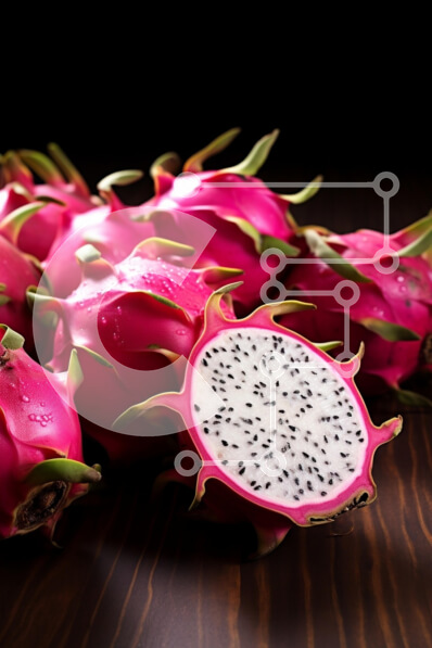 Σετ των 2 Intra Συλλεκτικό Ξύλινο Παζλ Plywood  4mm - Ζωντανή οθόνη φρούτων δράκων Σε Ξύλινο Κουτί - Διαστάσεις: 10x10 cm – 25 κομμάτια