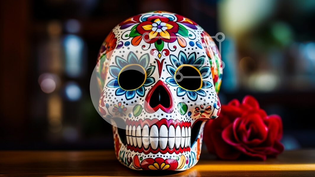 Intra Συλλεκτικό Ξύλινο Παζλ Plywood  4mm - Διακοσμητικό ζαχαροκεφαλάκι με κόκκινο τριαντάφυλλο Σε Ξύλινο Κουτί - Διαστάσεις: 10x10 cm – 25 κομμάτια