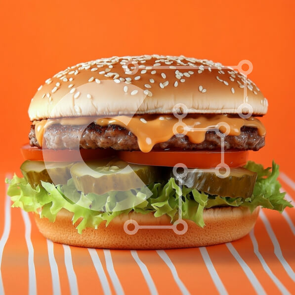 Σετ των 2 Intra Συλλεκτικό Ξύλινο Παζλ Plywood  4mm - Νόστιμο χάμπουργκερ με κουλούρι σουσαμιού Σε Ξύλινο Κουτί - Διαστάσεις: 10x10 cm – 25 κομμάτια