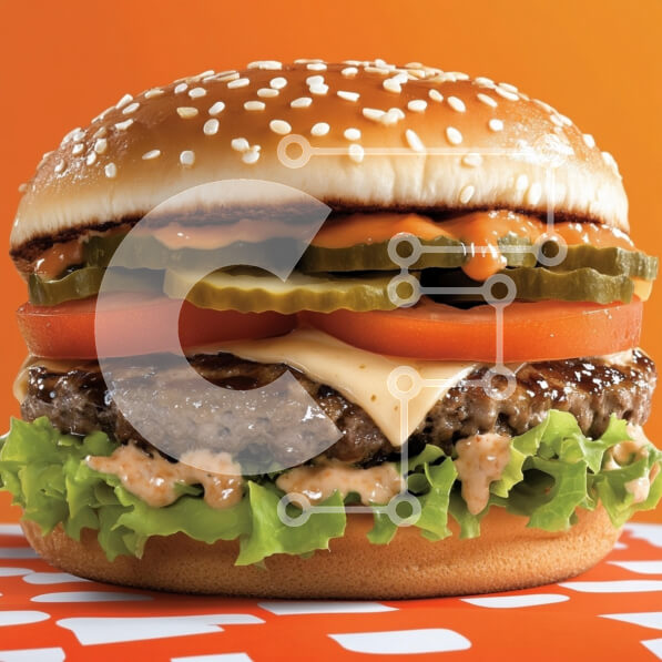 Σετ των 2 Intra Συλλεκτικό Ξύλινο Παζλ Plywood  4mm - Νόστιμο χάμπουργκερ με φρέσκα υλικά Σε Ξύλινο Κουτί - Διαστάσεις: 10x10 cm – 25 κομμάτια