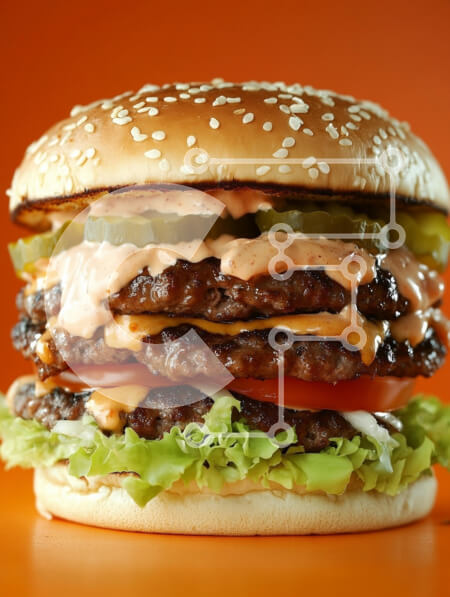 Σετ των 2 Intra Συλλεκτικό Ξύλινο Παζλ Plywood  4mm - Νόστιμο χάμπουργκερ πολλαπλών στρώσεων Σε Ξύλινο Κουτί - Διαστάσεις: 10x10 cm – 25 κομμάτια