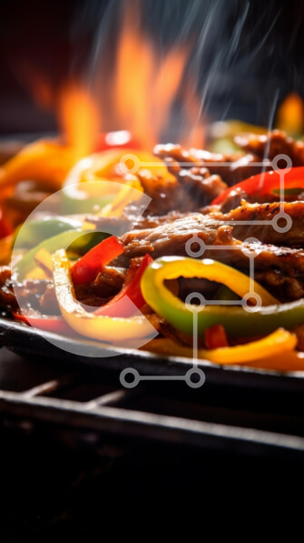 Intra Συλλεκτικό Ξύλινο Παζλ Plywood  4mm - Ψιθυριστά Fajitas με πολύχρωμες πιπεριές Σε Ξύλινο Κουτί - Διαστάσεις: 10x10 cm – 25 κομμάτια