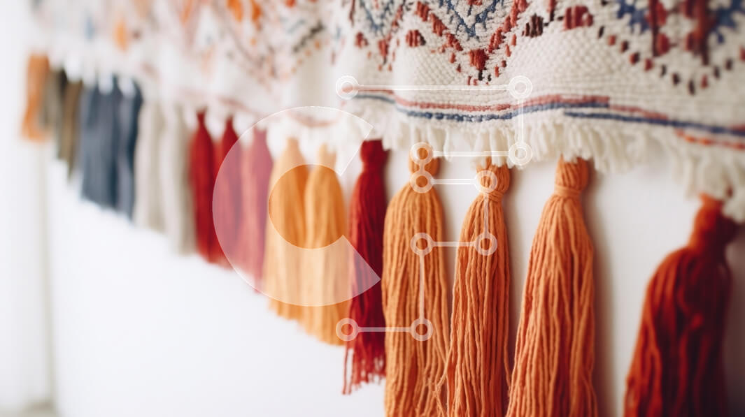 Intra Συλλεκτικό Ξύλινο Παζλ Plywood  4mm - Υφαντή Κρεμάστρα Τοίχου με Φούντες Σε Ξύλινο Κουτί - Διαστάσεις Puzzle: 10x10 cm – 25 κομμάτια