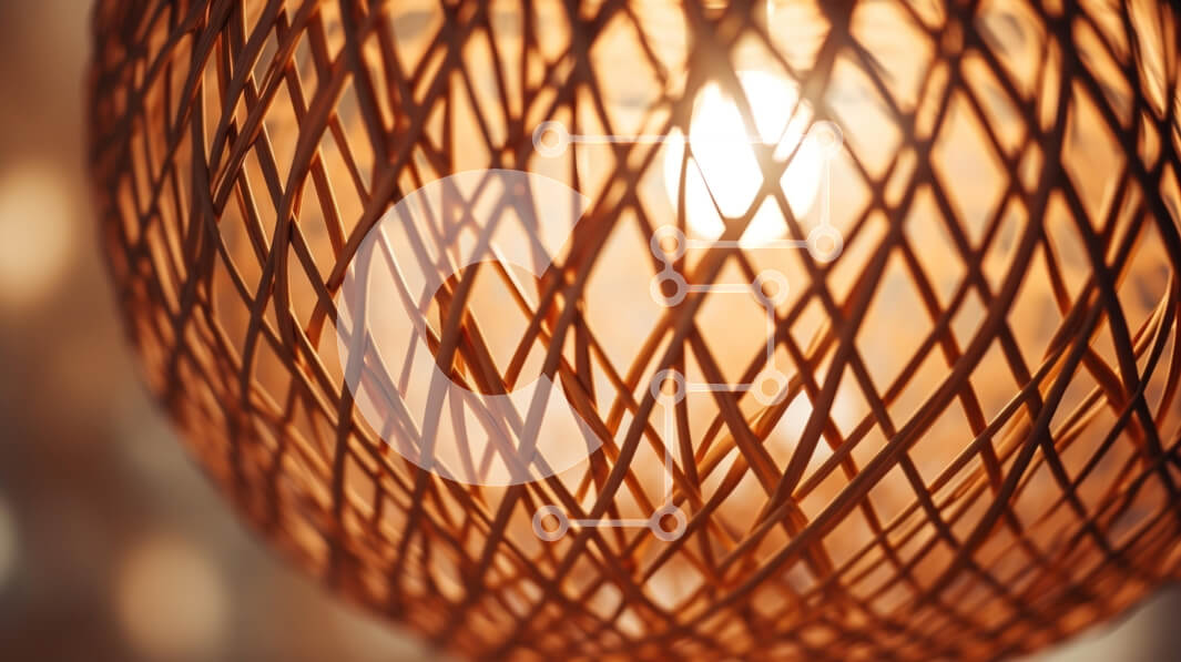 Intra Συλλεκτικό Ξύλινο Παζλ Plywood  4mm - Υφαντό κρεμαστό φωτιστικό με ζεστό φως Σε Ξύλινο Κουτί - Διαστάσεις Puzzle: 10x10 cm – 25 κομμάτια