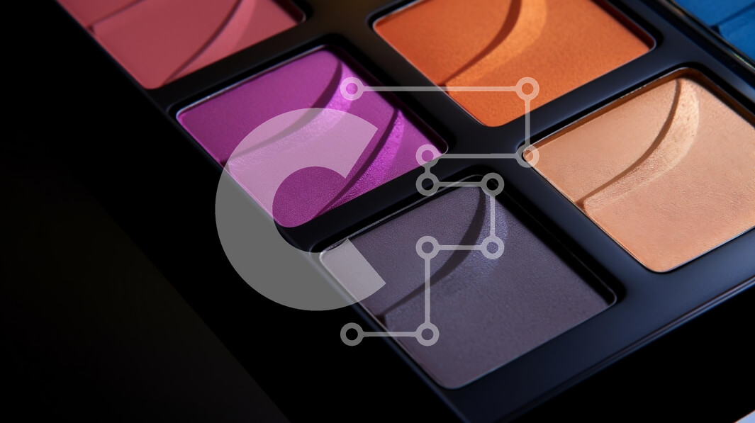 Σετ των 2 Intra Συλλεκτικό Ξύλινο Παζλ Plywood  4mm - Ζωντανή παλέτα μακιγιάζ με πολύχρωμες αποχρώσεις Σε Ξύλινο Κουτί - Διαστάσεις: 10x10 cm – 25 κομμάτια