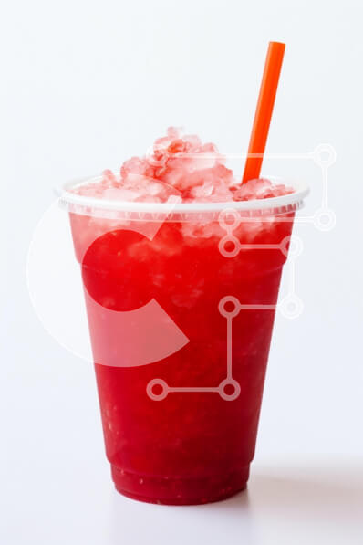 Σετ των 2 Intra Συλλεκτικό Ξύλινο Παζλ Plywood  4mm - Δροσιστικό Red Slush Drink με πάγο Σε Ξύλινο Κουτί - Διαστάσεις: 10x10 cm – 25 κομμάτια