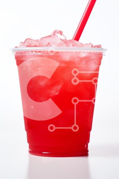 Σετ των 2 Intra Συλλεκτικό Ξύλινο Παζλ Plywood  4mm - Δροσιστικό κόκκινο ρόφημα σε πάγο Σε Ξύλινο Κουτί - Διαστάσεις: 10x10 cm – 25 κομμάτια