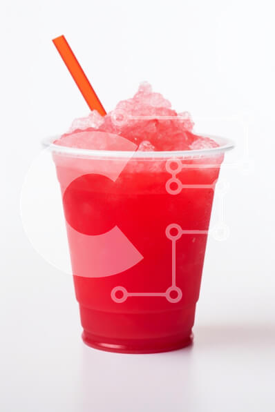 Σετ των 2 Intra Συλλεκτικό Ξύλινο Παζλ Plywood  4mm - Δροσιστικό Red Slushy Drink Σε Ξύλινο Κουτί - Διαστάσεις: 10x10 cm – 25 κομμάτια