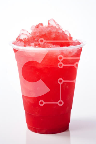 Σετ των 2 Intra Συλλεκτικό Ξύλινο Παζλ Plywood  4mm - Δροσιστικό Red Slush Drink σε Clear Cup Σε Ξύλινο Κουτί - Διαστάσεις: 10x10 cm – 25 κομμάτια