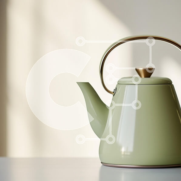 Intra Συλλεκτικό Ξύλινο Παζλ Plywood  4mm - Κομψός πράσινος βραστήρας Σε Ξύλινο Κουτί - Διαστάσεις: 10x10 cm – 25 κομμάτια