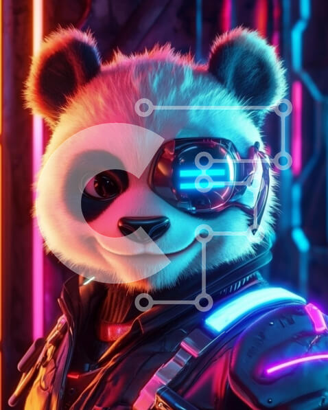 Σετ των 2 Intra Συλλεκτικό Ξύλινο Παζλ Plywood  4mm - Κυβερνητικός χαρακτήρας Panda Σε Ξύλινο Κουτί - Διαστάσεις: 10x10 cm – 25 κομμάτια