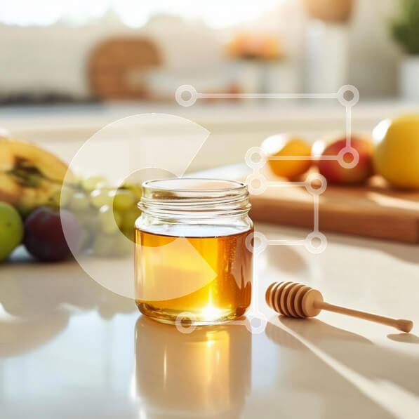 Σετ των 2 Intra Συλλεκτικό Ξύλινο Παζλ Plywood  4mm - Βάζο με μέλι με Ξύλινη Άρκτος στον πάγκο της κουζίνας Σε Ξύλινο Κουτί - Διαστάσεις: 10x10 cm – 25 κομμάτια