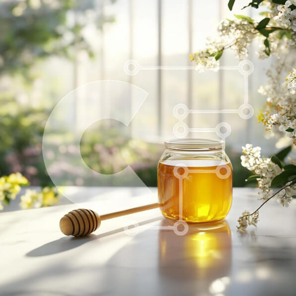 Σετ των 2 Intra Συλλεκτικό Ξύλινο Παζλ Plywood  4mm - Βάζο μέλι με Ξύλινη Άρκτος Σε Ξύλινο Κουτί - Διαστάσεις: 10x10 cm – 25 κομμάτια