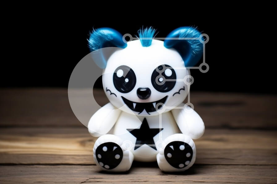 Intra Συλλεκτικό Ξύλινο Παζλ Plywood  4mm - Στυλιζαρισμένο παιχνίδι αρκούδας Σε Ξύλινο Κουτί - Διαστάσεις: 10x10 cm – 25 κομμάτια