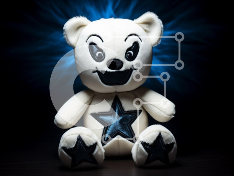 Intra Συλλεκτικό Ξύλινο Παζλ Plywood  4mm - Λούτρινο αρκουδάκι με απόκοσμη έκφραση Σε Ξύλινο Κουτί - Διαστάσεις: 10x10 cm – 25 κομμάτια