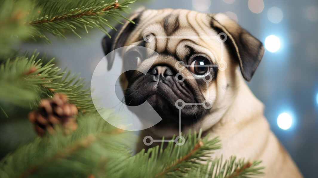 Σετ των 2 Intra Συλλεκτικό Ξύλινο Παζλ Plywood  4mm - Περίεργη πατημασιά ανάμεσα σε κλαδιά πεύκου Σε Ξύλινο Κουτί - Διαστάσεις: 10x10 cm – 25 κομμάτια