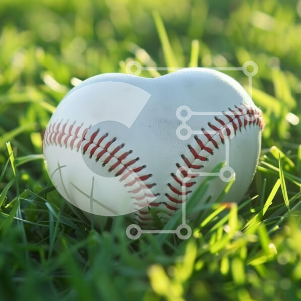 Intra Συλλεκτικό Ξύλινο Παζλ Plywood  4mm - Μπέιζμπολ σε σχήμα καρδιάς στο γρασίδι Σε Ξύλινο Κουτί - Διαστάσεις: 10x10 cm – 25 κομμάτια