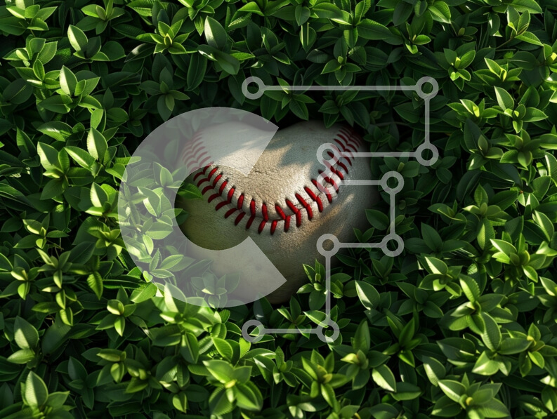 Intra Συλλεκτικό Ξύλινο Παζλ Plywood  4mm - Μπέιζμπολ κρυμμένο στο πράσινο Σε Ξύλινο Κουτί - Διαστάσεις: 10x10 cm – 25 κομμάτια