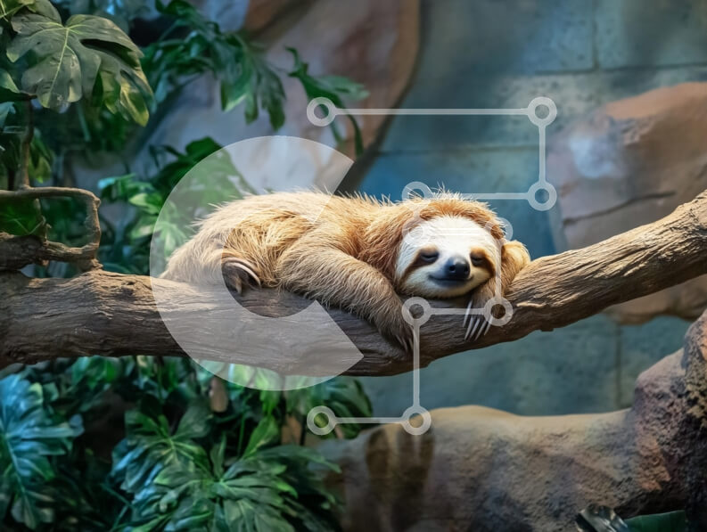 Σετ των 2 Intra Συλλεκτικό Ξύλινο Παζλ Plywood  4mm - Τελειότητα που στηρίζεται σε ένα κλαδί που περιβάλλεται από πράσινο Σε Ξύλινο Κουτί - Διαστάσεις: 10x10 cm – 25 κομμάτια