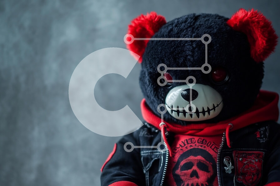 Intra Συλλεκτικό Ξύλινο Παζλ Plywood  4mm - Στιλιζαρισμένο βελούδινο παιχνίδι αρκούδας με έντονη αισθητική Σε Ξύλινο Κουτί - Διαστάσεις Puzzle: 10x10 cm – 25 κομμάτια