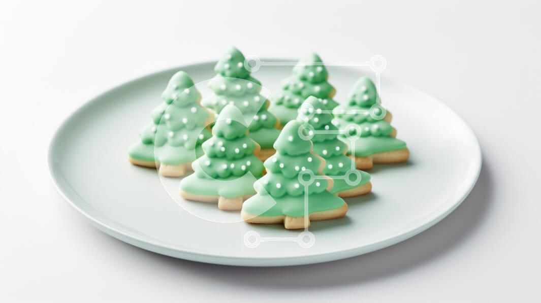 Σετ των 2 Intra Συλλεκτικό Ξύλινο Παζλ Plywood  4mm - Μπισκότα Χριστουγεννιάτικου Δέντρου Σε Ξύλινο Κουτί - Διαστάσεις: 10x10 cm – 25 κομμάτια