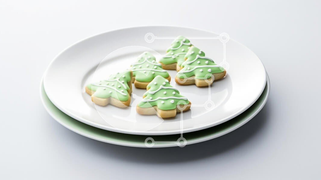 Σετ των 2 Intra Συλλεκτικό Ξύλινο Παζλ Plywood  4mm - Εορταστικά μπισκότα Χριστουγεννιάτικου Δέντρου Σε Ξύλινο Κουτί - Διαστάσεις: 10x10 cm – 25 κομμάτια