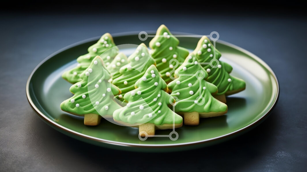 Σετ των 2 Intra Συλλεκτικό Ξύλινο Παζλ Plywood  4mm - Εορταστικά μπισκότα Χριστουγεννιάτικου Δέντρου Σε Ξύλινο Κουτί - Διαστάσεις: 10x10 cm – 25 κομμάτια