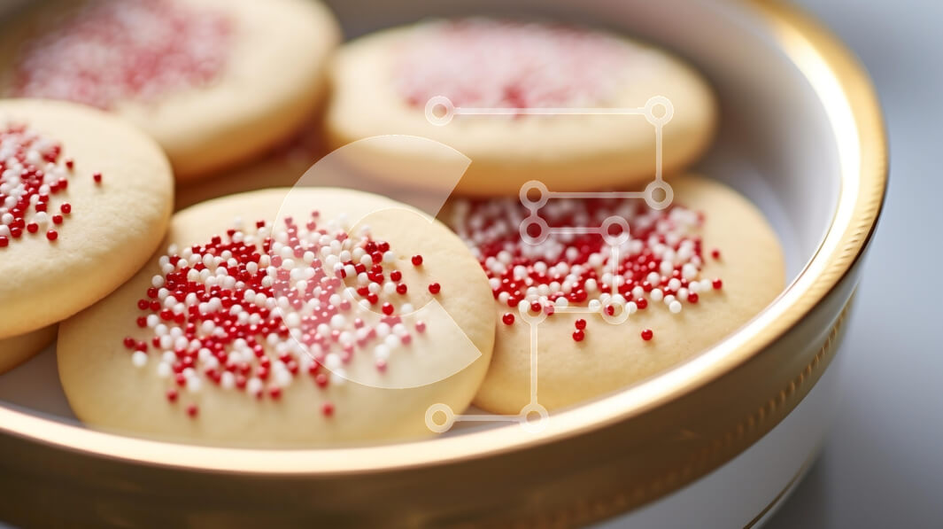 Σετ των 2 Intra Συλλεκτικό Ξύλινο Παζλ Plywood  4mm - Γιορτινά πασπαλισμένα μπισκότα σε διακοσμητικό δοχείο Σε Ξύλινο Κουτί - Διαστάσεις: 10x10 cm – 25 κομμάτια