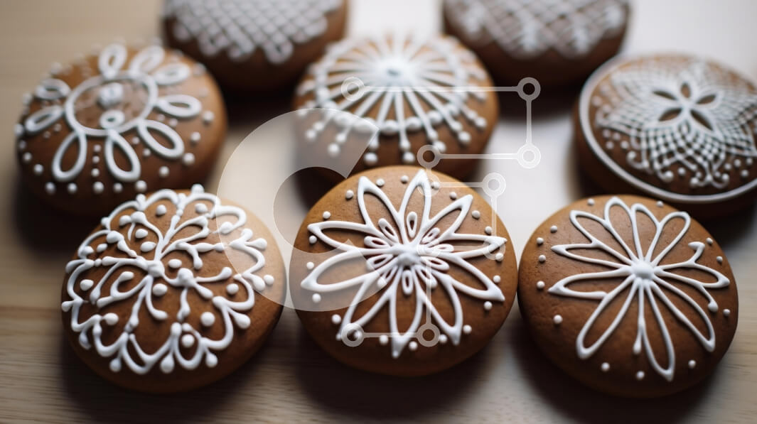 Σετ των 2 Intra Συλλεκτικό Ξύλινο Παζλ Plywood  4mm - Διακοσμητικά μπισκότα μελόψωμο Σε Ξύλινο Κουτί - Διαστάσεις: 10x10 cm – 25 κομμάτια