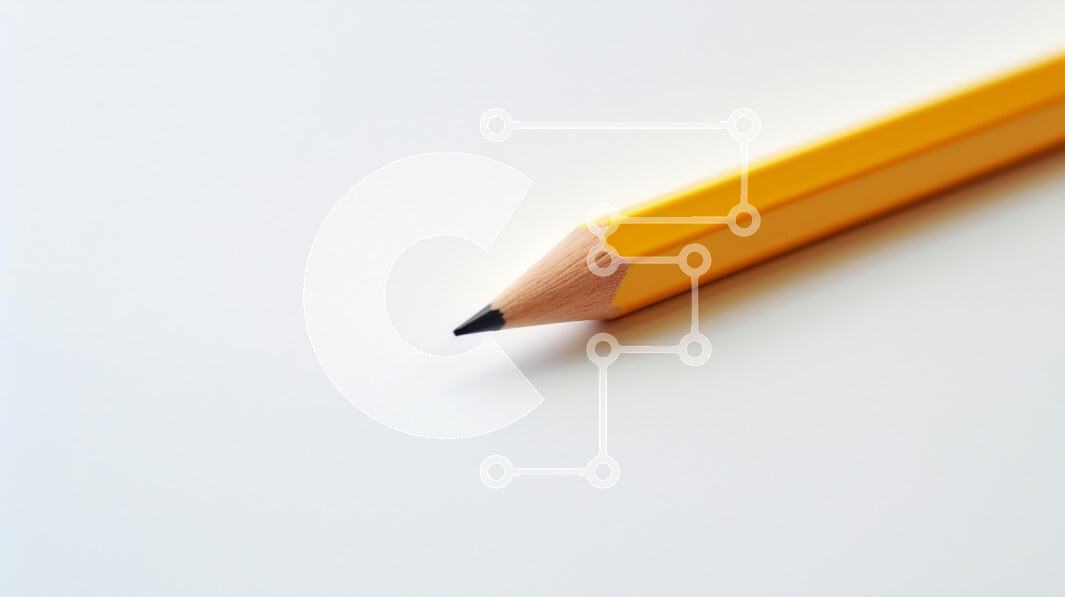 Intra Συλλεκτικό Ξύλινο Παζλ Plywood  4mm - Κίτρινο μολύβι σε λευκή επιφάνεια Σε Ξύλινο Κουτί - Διαστάσεις: 10x10 cm – 25 κομμάτια