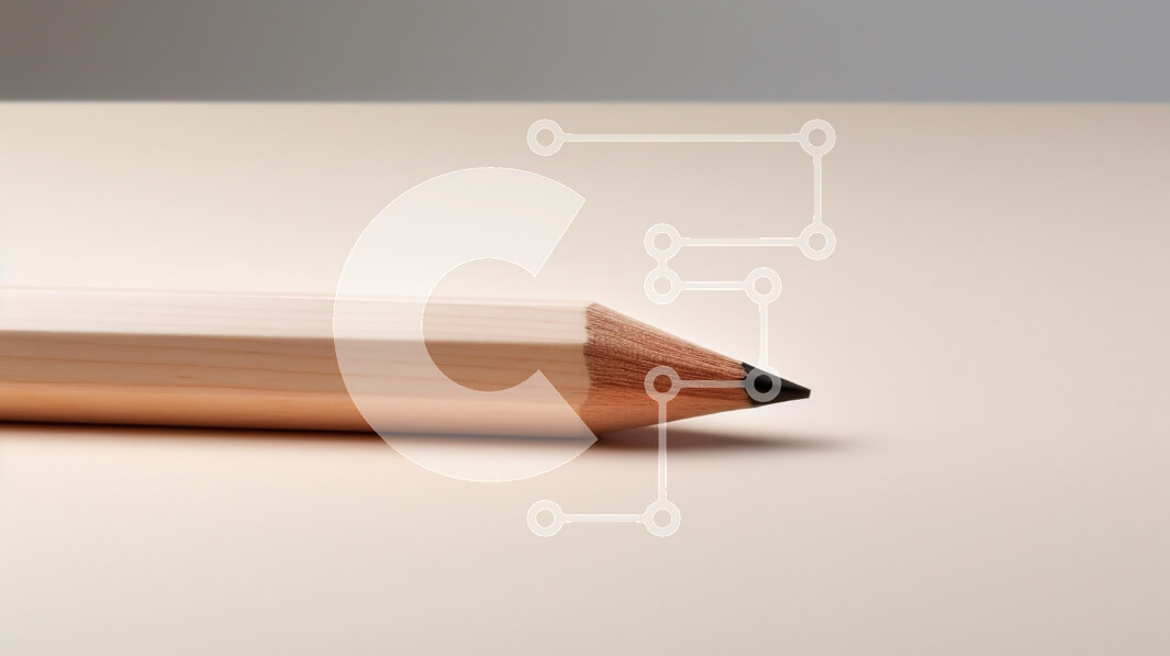 Intra Συλλεκτικό Ξύλινο Παζλ Plywood  4mm - Κοντινό πλάνο ενός ακονισμένου μολυβιού σε μια ελαφριά επιφάνεια Σε Ξύλινο Κουτί - Διαστάσεις: 10x10 cm – 25 κομμάτια