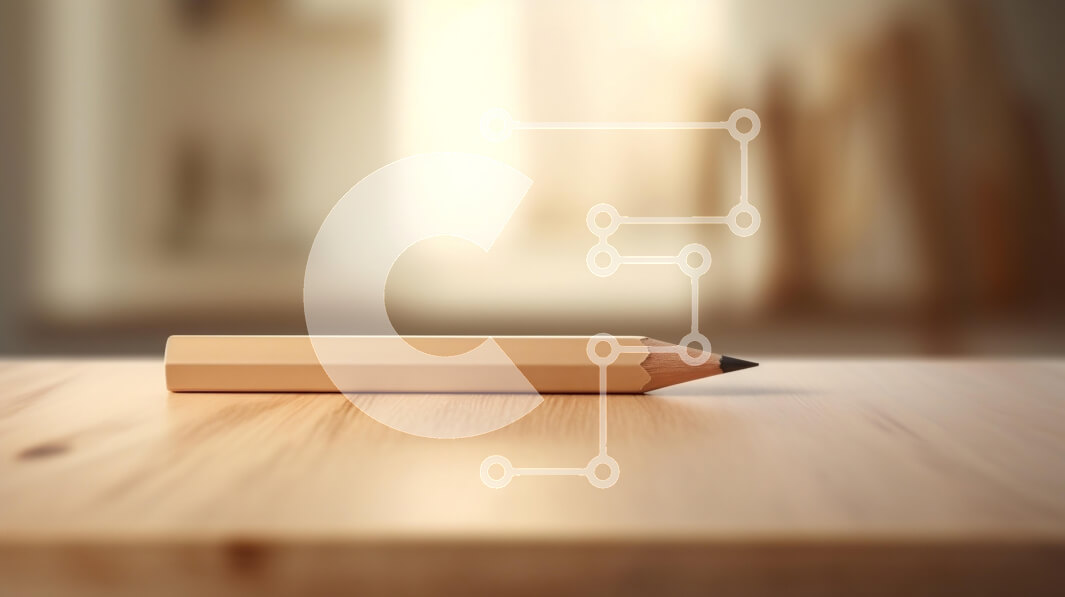 Intra Συλλεκτικό Ξύλινο Παζλ Plywood  4mm - Μινιμαλιστικό ξύλινο μολύβι στο τραπέζι Σε Ξύλινο Κουτί - Διαστάσεις: 10x10 cm – 25 κομμάτια