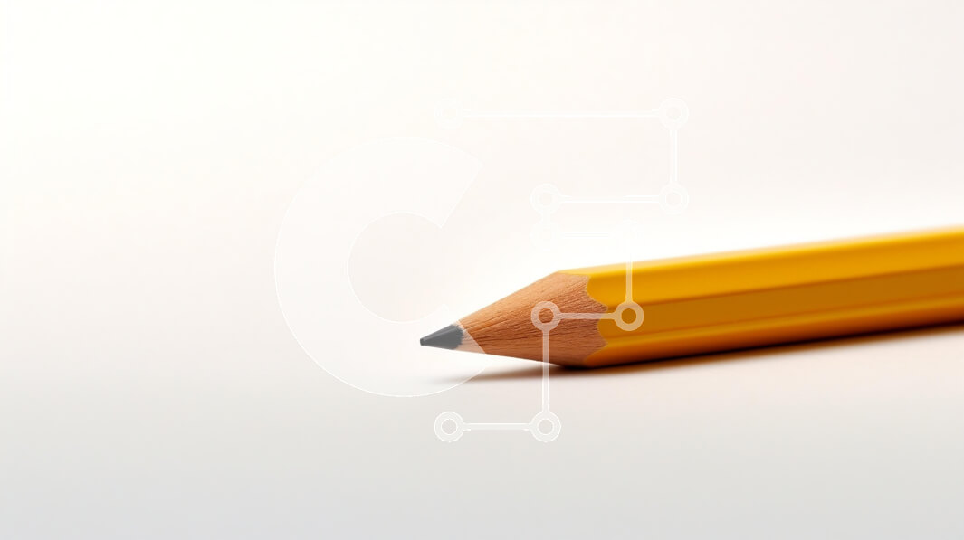 Intra Συλλεκτικό Ξύλινο Παζλ Plywood  4mm - Κίτρινο μολύβι σε ουδέτερο φόντο Σε Ξύλινο Κουτί - Διαστάσεις: 10x10 cm – 25 κομμάτια