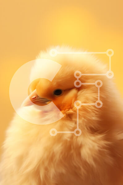 Σετ των 2 Intra Συλλεκτικό Ξύλινο Παζλ Plywood  4mm - Χνουδωτό κίτρινο γκόμενο Σε Ξύλινο Κουτί - Διαστάσεις: 10x10 cm – 25 κομμάτια