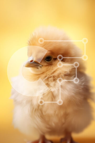 Σετ των 2 Intra Συλλεκτικό Ξύλινο Παζλ Plywood  4mm - Χνουδωτό μωρό γκόμενο με κίτρινο φόντο Σε Ξύλινο Κουτί - Διαστάσεις: 10x10 cm – 25 κομμάτια