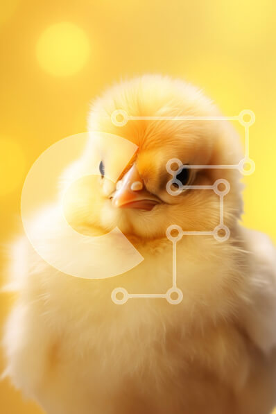 Σετ των 2 Intra Συλλεκτικό Ξύλινο Παζλ Plywood  4mm - Χαριτωμένο κίτρινο νεοσσό με μαλακά φτερά Σε Ξύλινο Κουτί - Διαστάσεις: 10x10 cm – 25 κομμάτια