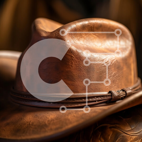 Intra Συλλεκτικό Ξύλινο Παζλ Plywood  4mm - Εκλεκτής ποιότητας δερμάτινο καπέλο κινηματογράφηση σε πρώτο πλάνο Σε Ξύλινο Κουτί - Διαστάσεις: 10x10 cm – 25 κομμάτια