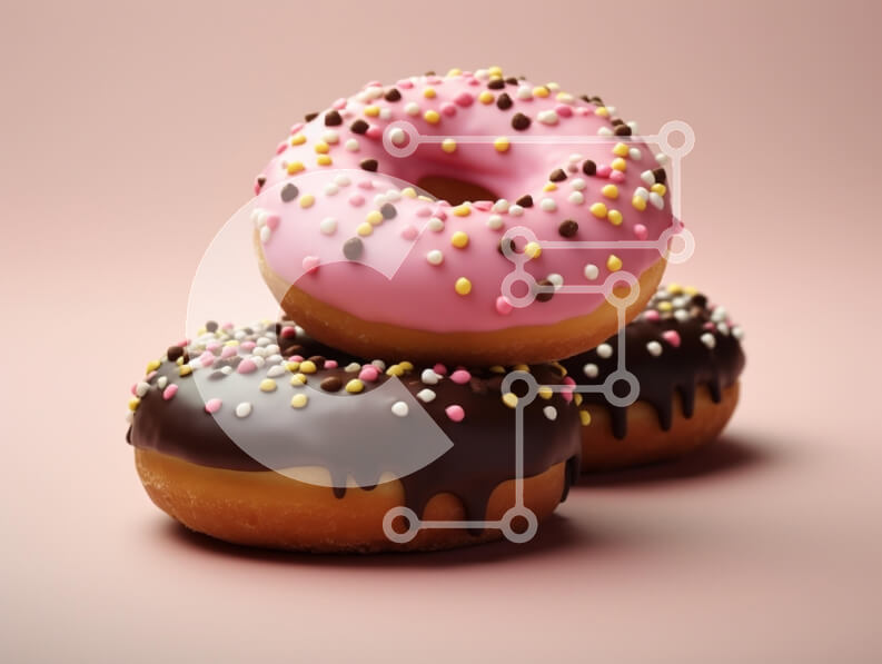 Σετ των 2 Intra Συλλεκτικό Ξύλινο Παζλ Plywood  4mm - Διάφοροι λουκουμάδες με πασπάλισμα Σε Ξύλινο Κουτί - Διαστάσεις: 10x10 cm – 25 κομμάτια