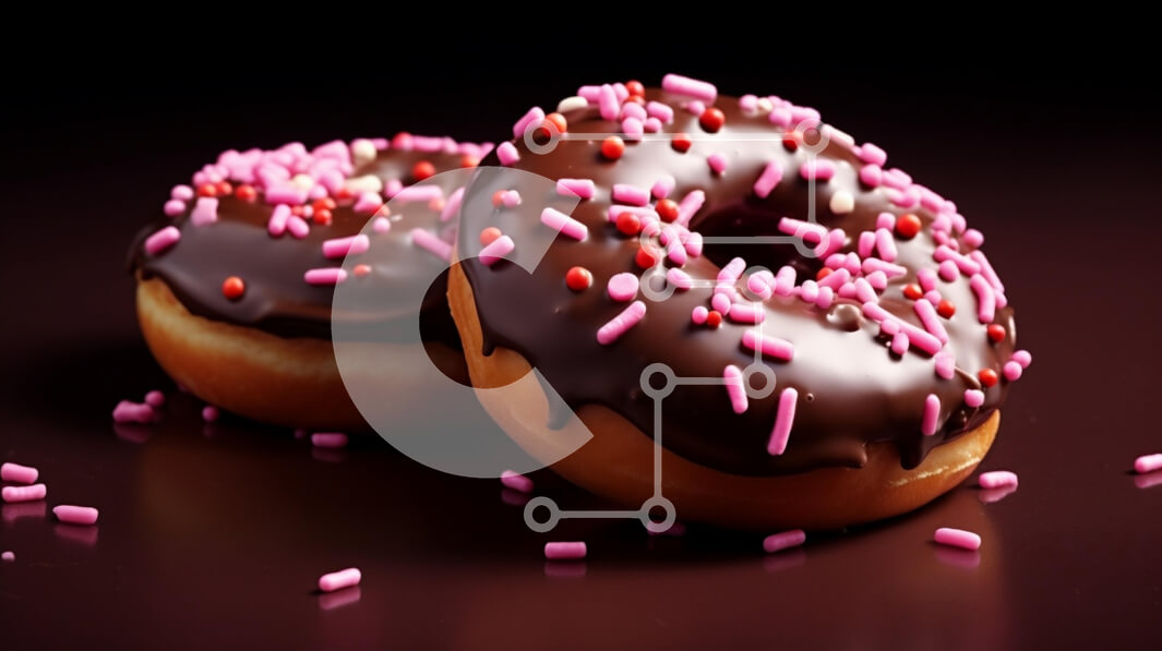 Σετ των 2 Intra Συλλεκτικό Ξύλινο Παζλ Plywood  4mm - Λαχταριστοί λουκουμάδες σοκολάτας με ψεκασμούς Σε Ξύλινο Κουτί - Διαστάσεις: 10x10 cm – 25 κομμάτια