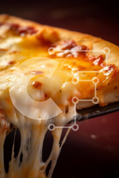 Σετ των 2 Intra Συλλεκτικό Ξύλινο Παζλ Plywood  4mm - Νόστιμη φέτα πίτσα με λιωμένο τυρί Σε Ξύλινο Κουτί - Διαστάσεις: 10x10 cm – 25 κομμάτια