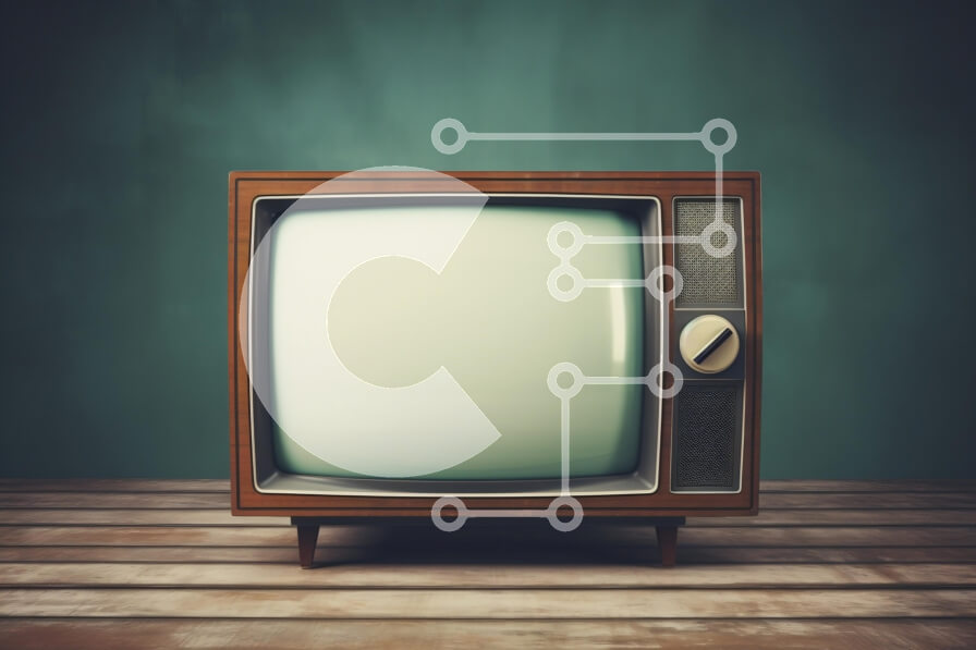 Intra Συλλεκτικό Ξύλινο Παζλ Plywood  4mm - Vintage Τηλεόραση Σε Ξύλινο Κουτί - Διαστάσεις: 10x10 cm – 25 κομμάτια