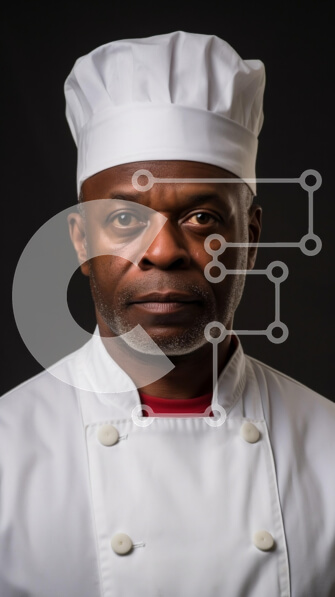 Intra Συλλεκτικό Ξύλινο Παζλ Plywood  4mm - Σοβαρός σεφ με λευκή στολή Σε Ξύλινο Κουτί - Διαστάσεις Puzzle: 10x10 cm – 25 κομμάτια