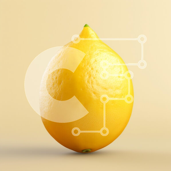 Σετ των 2 Intra Συλλεκτικό Ξύλινο Παζλ Plywood  4mm - Φρέσκο ​​λεμόνι σε μαλακό φόντο Σε Ξύλινο Κουτί - Διαστάσεις: 10x10 cm – 25 κομμάτια