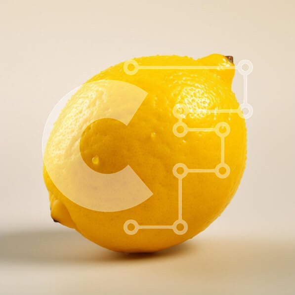 Σετ των 2 Intra Συλλεκτικό Ξύλινο Παζλ Plywood  4mm - Φρέσκο ​​λεμόνι σε ανοιχτόχρωμο φόντο Σε Ξύλινο Κουτί - Διαστάσεις: 10x10 cm – 25 κομμάτια