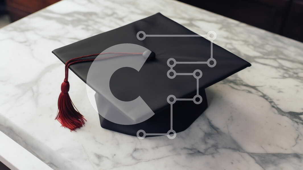 Intra Συλλεκτικό Ξύλινο Παζλ Plywood  4mm - Καπάκι αποφοίτησης σε μαρμάρινη επιφάνεια Σε Ξύλινο Κουτί - Διαστάσεις Puzzle: 10x10 cm – 25 κομμάτια