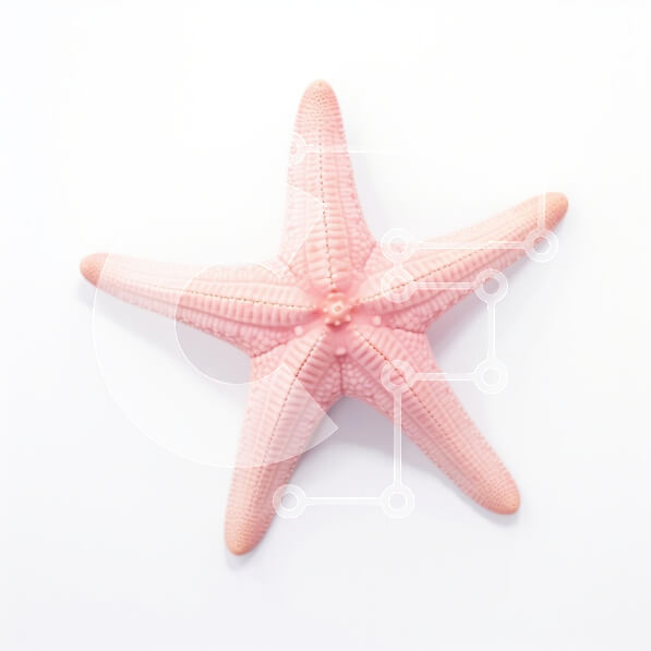 Intra Συλλεκτικό Ξύλινο Παζλ Plywood  4mm - Ροζ αστερίας σε άσπρο φόντο Σε Ξύλινο Κουτί - Διαστάσεις: 10x10 cm – 25 κομμάτια