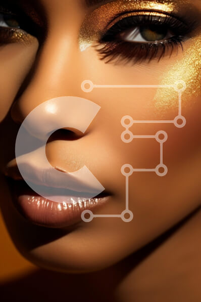 Intra Συλλεκτικό Ξύλινο Παζλ Plywood  4mm - Glamourous μακιγιάζ κοντινό πλάνο Σε Ξύλινο Κουτί - Διαστάσεις Puzzle: 10x10 cm – 25 κομμάτια