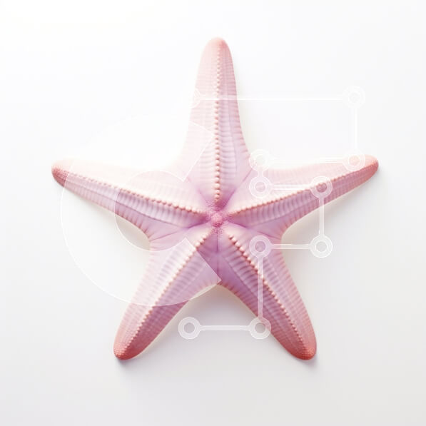 Intra Συλλεκτικό Ξύλινο Παζλ Plywood  4mm - Αστερίας σε άσπρο φόντο Σε Ξύλινο Κουτί - Διαστάσεις: 10x10 cm – 25 κομμάτια